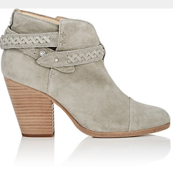 Rag & Bone Grey Suede Booties - Picture 1 of 4